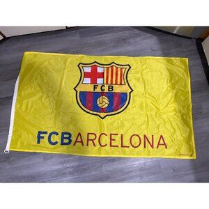 Wincraft Large Flag 35 X 60 FCBarcelona FC Barcelona Flag Yellow
